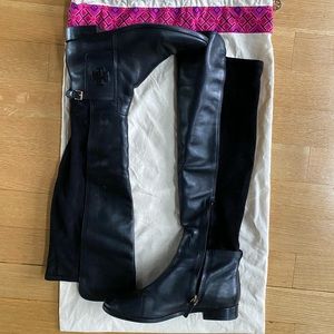 Tory Burch Riding Boots in Black